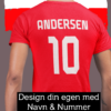 navn og nummer på tshirt