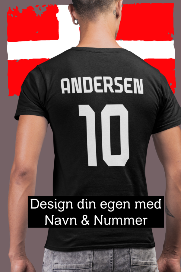 navn og nummer på tshirt