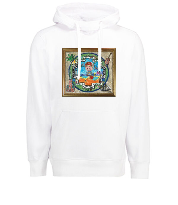 Papillion Hoodie Unisex White