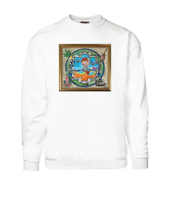 Papillion Sweat Unisex White